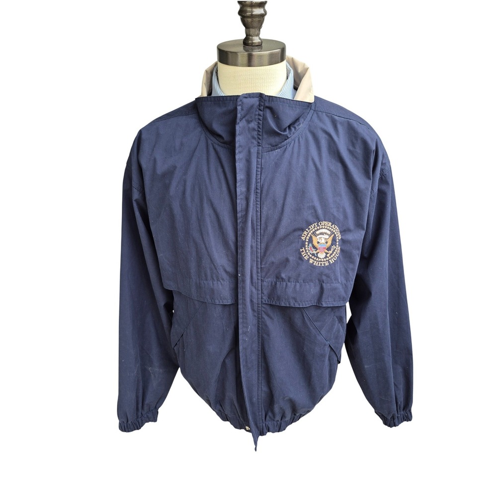 Airlift Operations‎ The White House Windbreaker Jacket Presidential Seal L RARE
